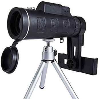 How can you focus the monocular